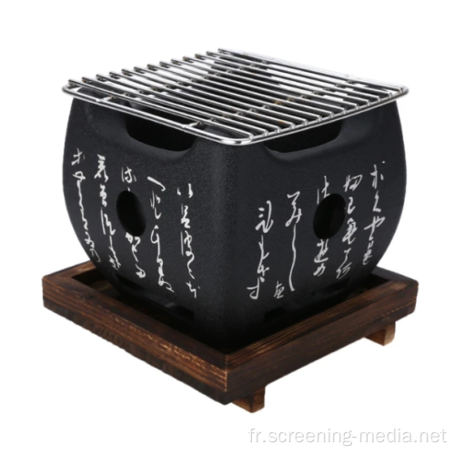 Barbecue de style japonais net en acier inoxydable en acier filet